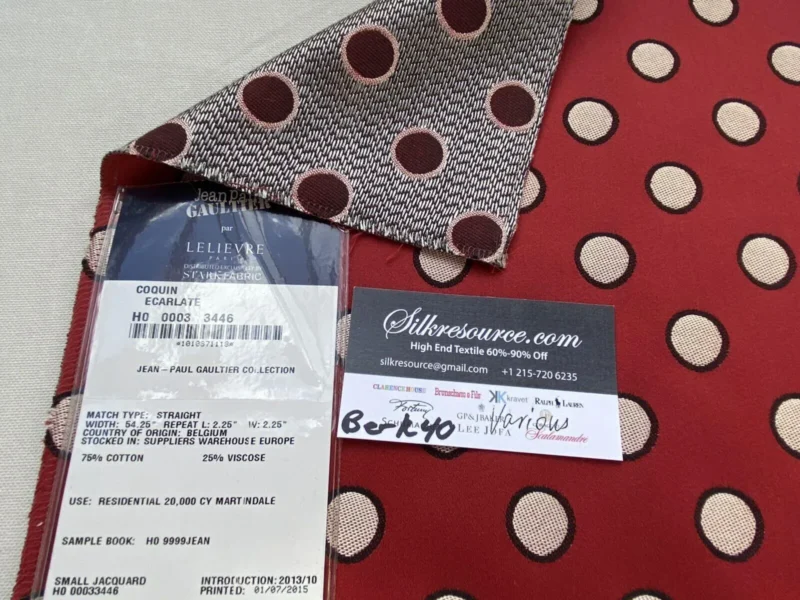 IMG_9577 29 Berkbox40 Scalamandre Jean Paul Gautier & lelievre Various Coquin Ecarlate MSRP USD400+