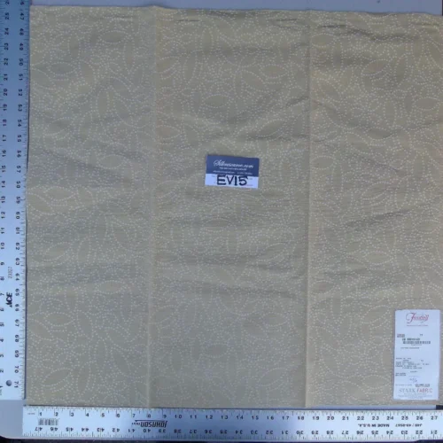 P1080597 23 Ev15 Scalamandre Showroom Sample Square Carina Biscuit Tan Woven Leaf