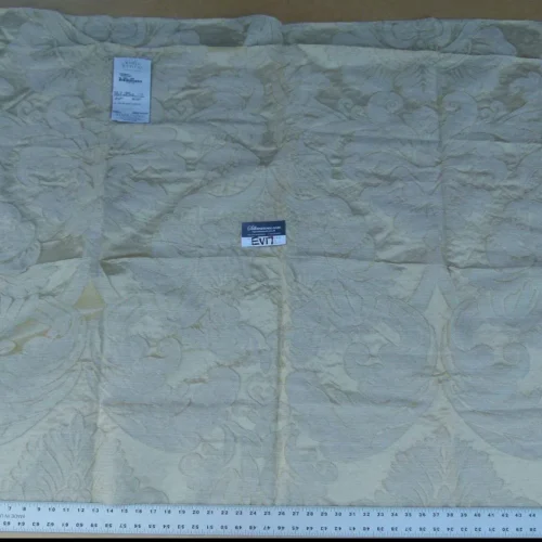 P1090003 10 Ev17 Scalamandre Sample Square Lampedusa Champagne Damask Yellow 1yard+ MSRP USD 470/Y