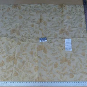 0.9 y Defects Scalamandre Serene "semi-sheer" Silk Pale Sky Blue Cream Old World Weavers MSRP USD 84/y