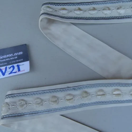 P1090809 39 Ev21 Scalamandre Velvet Bead Tape 1.75yard