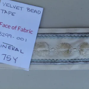 39 Ev21 Scalamandre Velvet Bead Tape 1.75yard