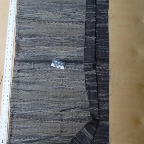 P1090838 6 Ev22 Scalamandre Special Pieces 1.25y Ebru Silk Weave Smoke Black MSRP USD424/Y