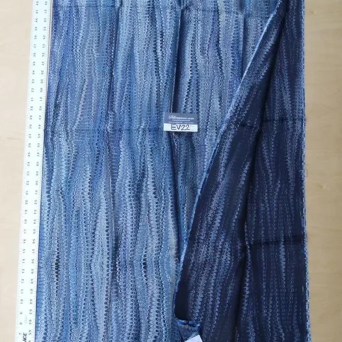 P1090841 7 Ev22 Scalamandre Special Pieces 1.25y Ebru Silk Weave Lapis Blue MSRP USD 300+/y