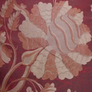 P1100074 By Yd 100%silk Lampas Mythical Huge Tree Of Life Redwood Red Gold Beige MSRP USD 200+/Y 507 Redwood