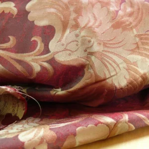 P1100084 By Yd 100%silk Lampas Mythical Huge Tree Of Life Redwood Red Gold Beige MSRP USD 200+/Y 507 Redwood