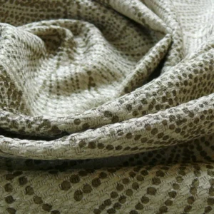 P1290911 Brunschwig & Fils Del Lago Tropical Print On Speckled Chenille Bty #387