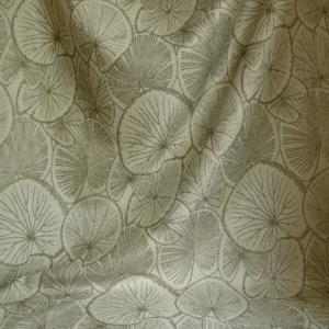 P1290916 Brunschwig & Fils Del Lago Tropical Print On Speckled Chenille Bty #387