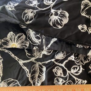 IMG_0509 BerkBox44-2 Scalamandre Floral Duchess Silk Black -2.4 Yards By 60 Inches Wide