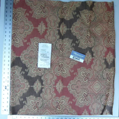 1 Ev14 Scalamandre Sample Square Outdoor Devish Fired Earth