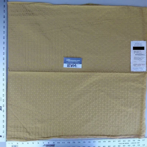 11 Ev14 Scalamandre Sample Square Bari Fiorellino Dark Gold