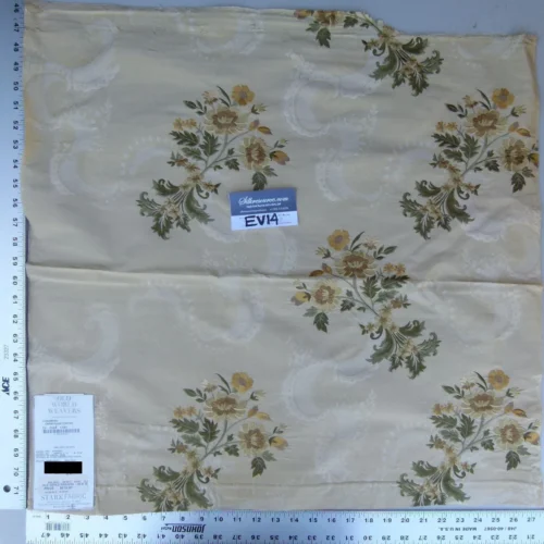 16 Ev14 Scalamandre Sample Square Lissandra Champagne Coffee