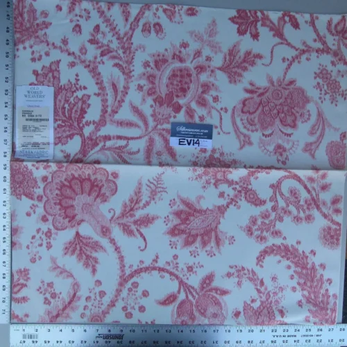 P1080459 29 Ev14 Scalamandre Sample Square Garibaldi Fragola