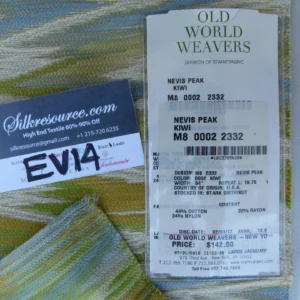 P1080479 32 Ev14 Scalamandre Sample Square Nevis Peak Kiwi