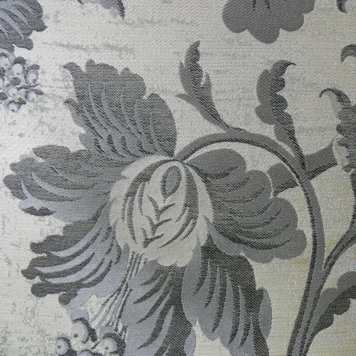 P1120035C By Yd 100%silk Lampas Mythical Huge Tree Of Life Pewter Silver Black Gold MSRP USD 300++/YD