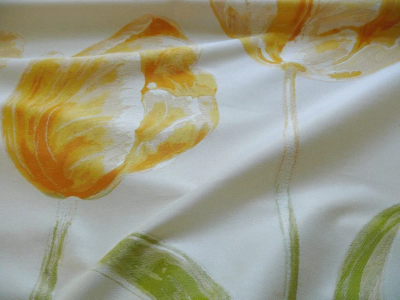 Giant Huge Tulip Field Dutch Yellow White Fil Coupe 3yards Tall!