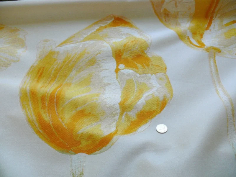 Giant Huge Tulip Field Dutch Yellow White Fil Coupe 3yards Tall!