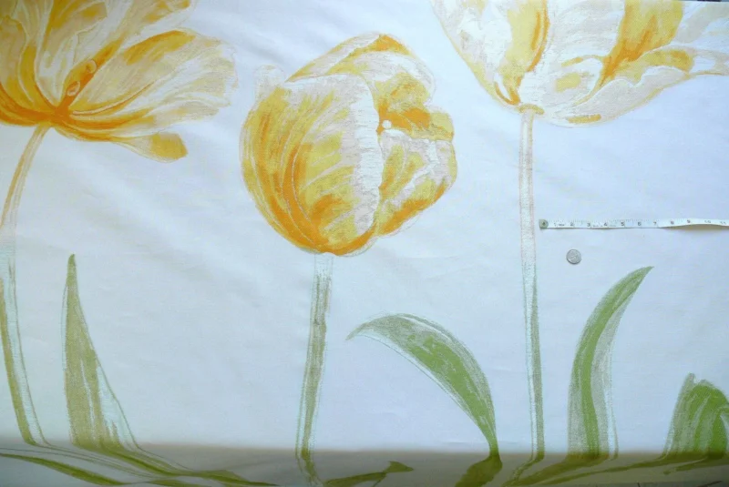 Giant Huge Tulip Field Dutch Yellow White Fil Coupe 3yards Tall!