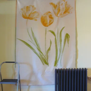 Giant Huge Tulip Field Dutch Yellow White Fil Coupe 3yards Tall!