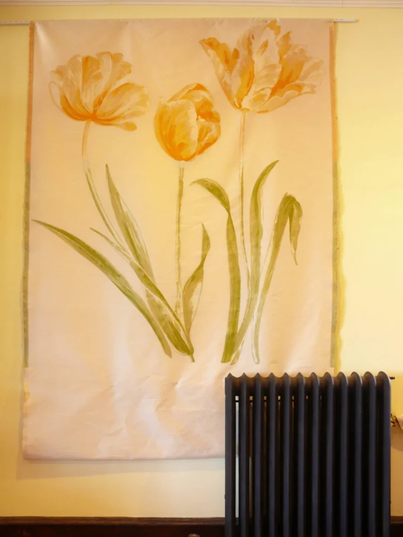 Giant Huge Tulip Field Dutch Yellow White Fil Coupe 3yards Tall!