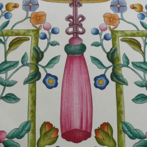 P1160908 Clarence House Coromandel Chinoiserie Hand Print Multi On Cream 1vr