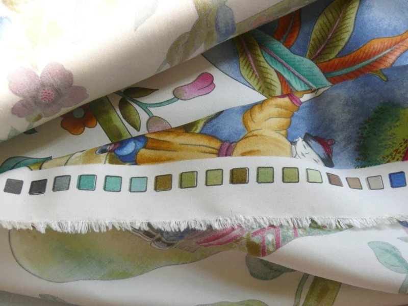 P1160909 Clarence House Coromandel Chinoiserie Hand Print Multi On Cream 1vr