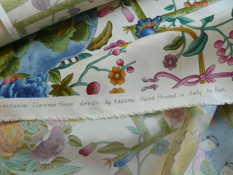 P1160913 Clarence House Coromandel Chinoiserie Hand Print Multi On Cream 1vr