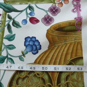 P1160914 Clarence House Coromandel Chinoiserie Hand Print Multi On Cream 1vr