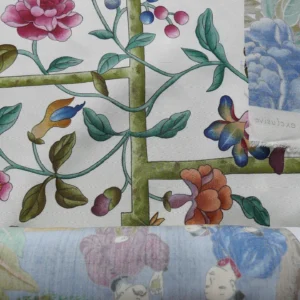 P1160919 Clarence House Coromandel Chinoiserie Hand Print Multi On Cream 1vr