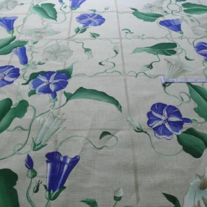 P1200123 Brunschwig & Fils Glorious Morning Linen Print Darker Natural 4.5yds Morning Glory Trellis (copy)