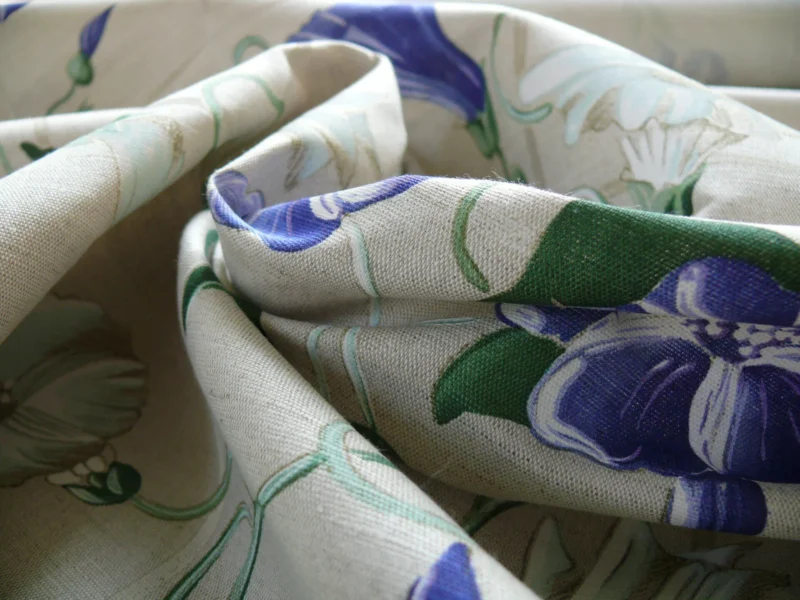 P1200124 Brunschwig & Fils Glorious Morning Linen Print Darker Natural 4.5yds Morning Glory Trellis (copy)