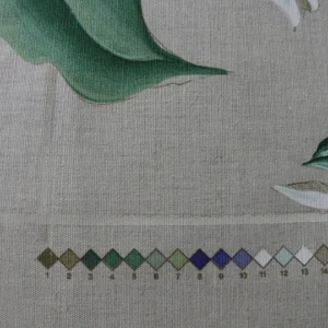 P1200127 Brunschwig & Fils Glorious Morning Linen Print Darker Natural 4.5yds Morning Glory Trellis (copy)