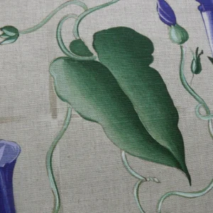P1200129 Brunschwig & Fils Glorious Morning Linen Print Darker Natural 4.5yds Morning Glory Trellis (copy)
