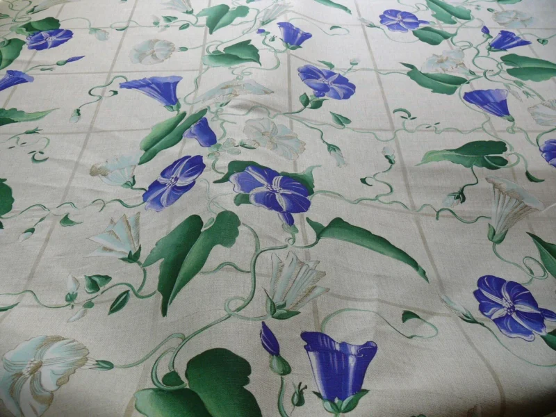 P1200133 Brunschwig & Fils Glorious Morning Linen Print Darker Natural 4.5yds Morning Glory Trellis (copy)