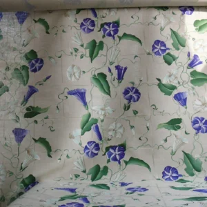 P1200134 Brunschwig & Fils Glorious Morning Linen Print Darker Natural 4.5yds Morning Glory Trellis (copy)