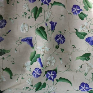 P1200137 Brunschwig & Fils Glorious Morning Linen Print Darker Natural 4.5yds Morning Glory Trellis (copy)