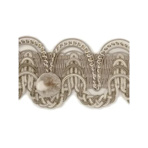 download By Yd Scalamandre Siecle Gimp Voltaire 100% Silk Braid Trim Patina Beige MSRP USD 1736/Y