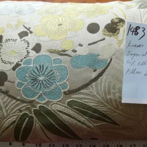 P1580011 PILLOW KRAVET IMPERIAL KIMONO 24X11" 100% SILK LAMPAS MSRP0/YD #1483