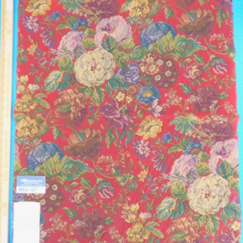 P1020489 12 Berkbox49 Scalamandre Square Veronica Red Floral MSRP USD 200+