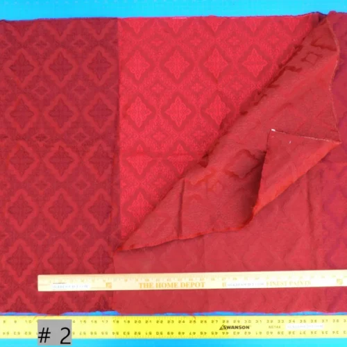 P1020540 26b Berkbox49 Scalamandre Square Sunbury Damask Red MSRP USD 200+