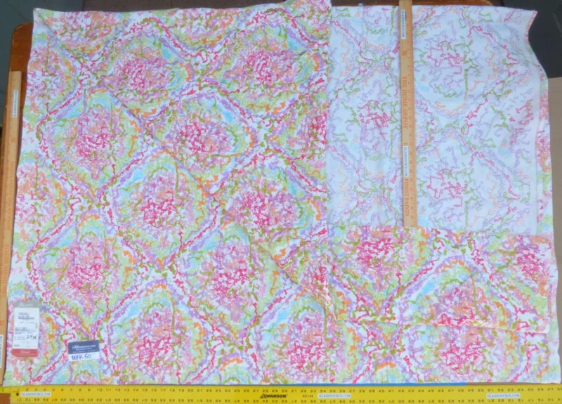 P1020561 1 Berkbox50 Scalamandre Square Tropical Reef Colorfulness Embroidery Cotton 2.4yd MSRP USD 600+/yard