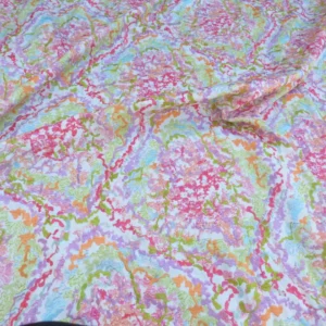 P1020567 1 Berkbox50 Scalamandre Square Tropical Reef Colorfulness Embroidery Cotton 2.4yd MSRP USD 600+/yard