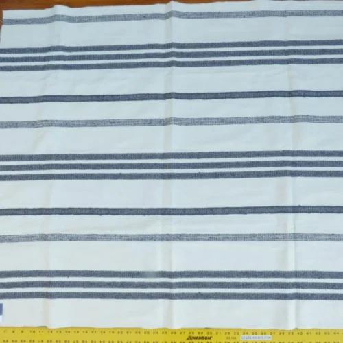 P1020592 5 Berkbox50 Scalamandre Lelievre Square Marina Stripe White Dark Blue Jacquard Woven MSRP USD 428/yard