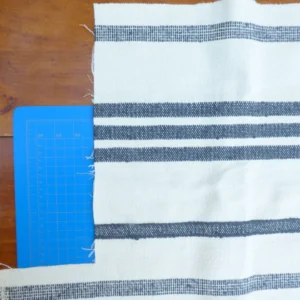 5 Berkbox50 Scalamandre Lelievre Square Marina Stripe White Dark Blue Jacquard Woven MSRP USD 428/yard