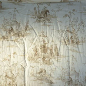 17 Berkbox50 Scalamandre Square 2.4yd Voyage En Chine Beige Chinoiserie Asian Garden Elephant MSRP USD 388/Yard