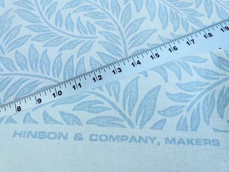 P1100458 Scalamandre Patrick Blue On White Botanical Foliage Cotton Linen Made in US MSRP USD 124