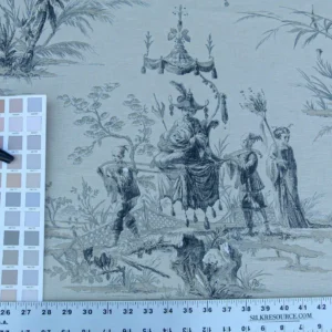 P1100621.jpg Scalamandre Voyage En Chine Print Black Chinoiserie Asian Garden Elephant MSRP USD 388/yd