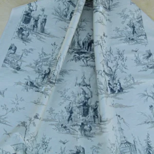 P1100626.jpg Scalamandre Voyage En Chine Print Black Chinoiserie Asian Garden Elephant MSRP USD 388/yd