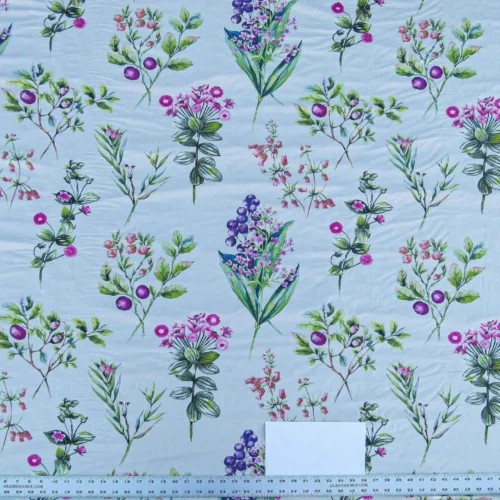 P1100853.jpg Scalamandre Flower Market Petals Floral Print Embroidery Pink Red Purple Green MSRP USD 512/y