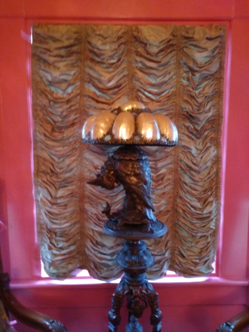 Scalamandre Opaline Flame Austrian Shades 3 Bty Scalamandre Opalino "seaglass" 100% Silk MSRP USD 212